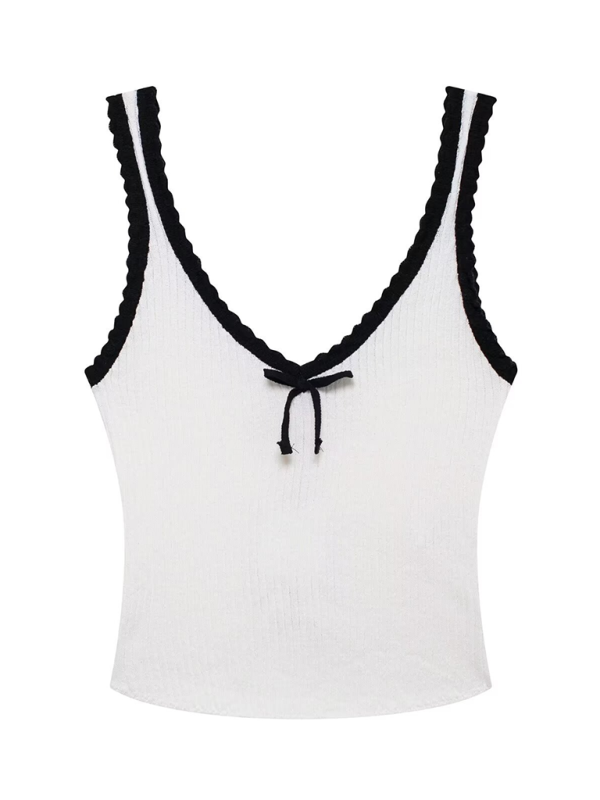 Neues modisches Camisole-Top im Urlaubsstil mit Schleife 