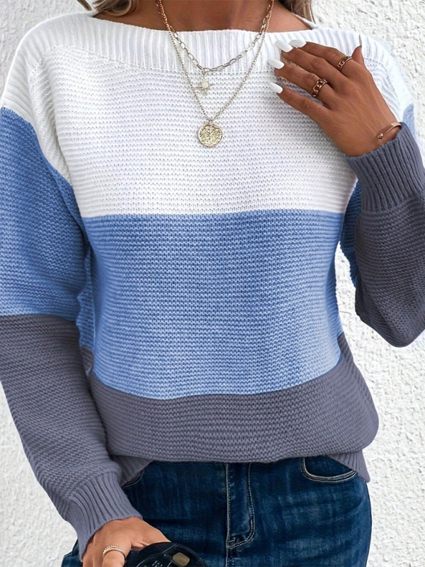 Loose crew neck sweater