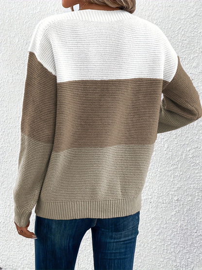 Loose crew neck sweater