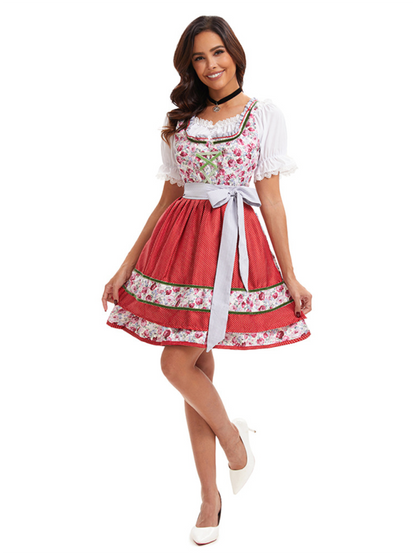 Halloween Bavarian maid uniform performance costume German Munich Oktoberfest stage performance costume