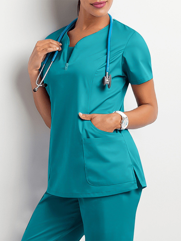 Oral dentist surgical gown separate wash clothes set elastic quick-drying hospital Nurse uniform