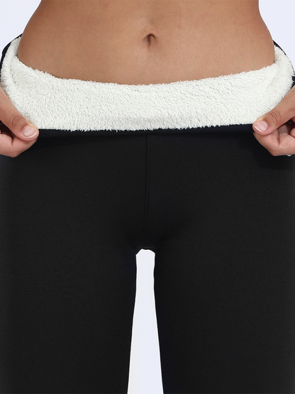 Plüschstrumpfhose warme Hose Lammfleece verdickte Stretch-Leggings 