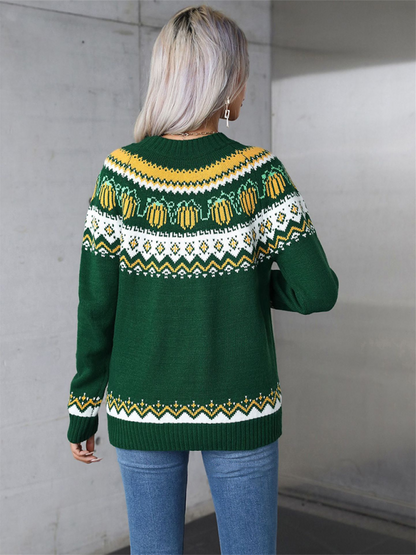 Halloween Sweater Crew Neck Holiday Sweater