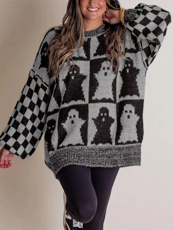 Halloween Loose Crew Neck Sweater