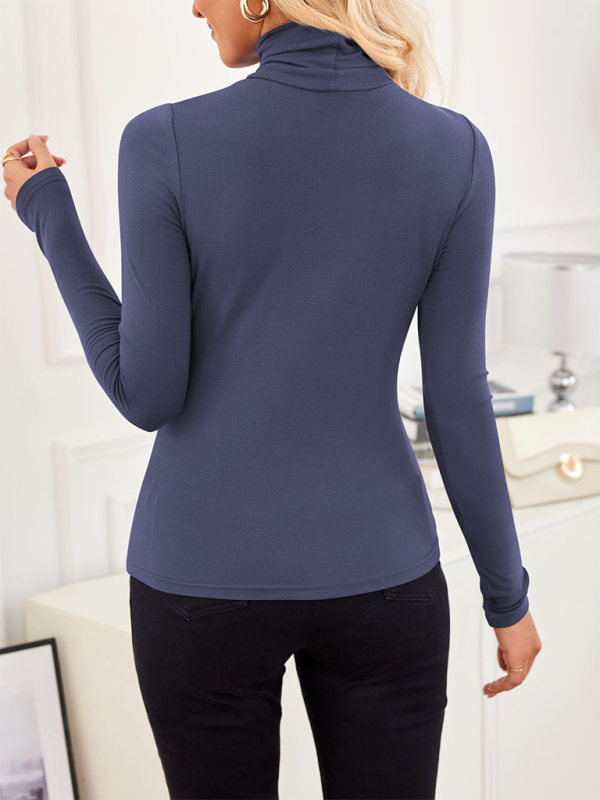 New high neck long sleeve bottoming shirt