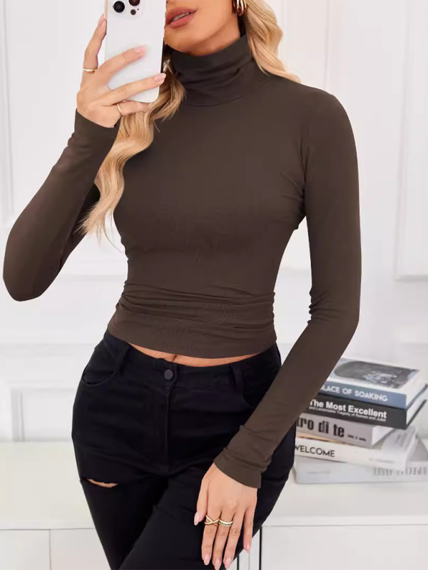 New high neck long sleeve bottoming shirt