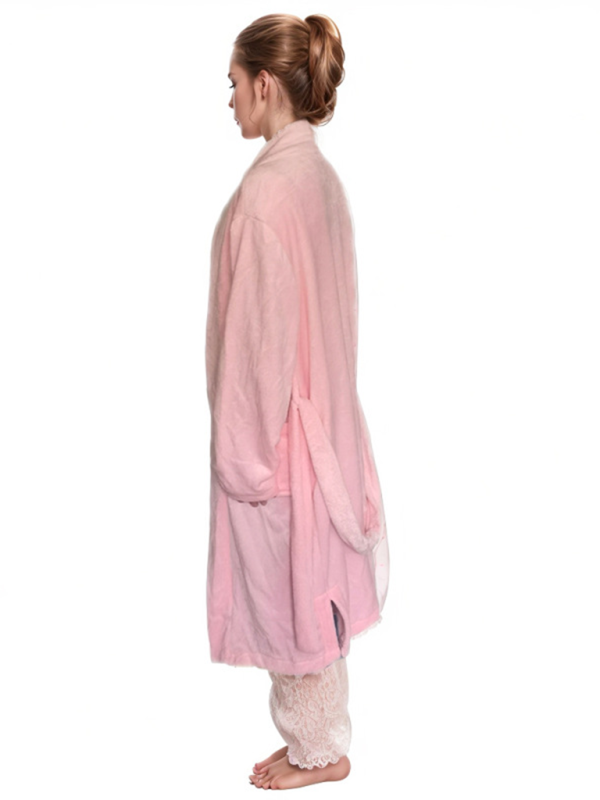 V-neck robe homewear simple leisure home pajamas robe