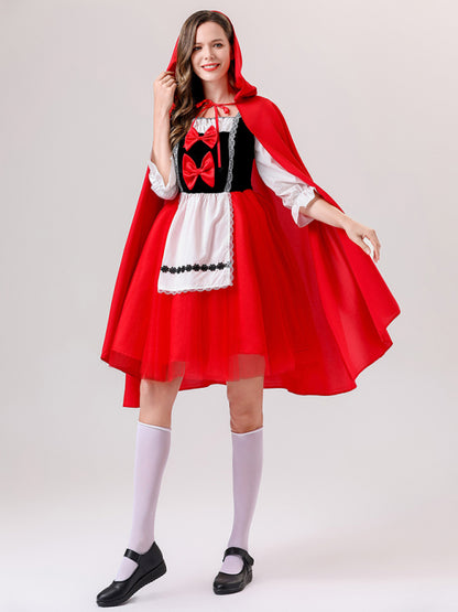 Halloween role-playing fairy tale COS Little Red Riding Hood and the Wolf drama costume performance clothing