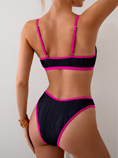 Sexy contrast bikini