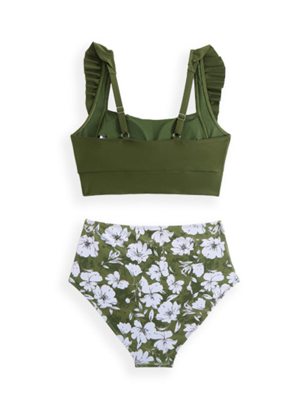 New style ruffled two piece bikini