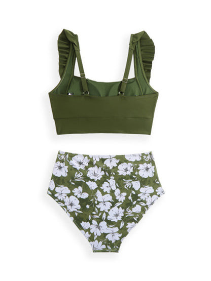 New style ruffled two piece bikini