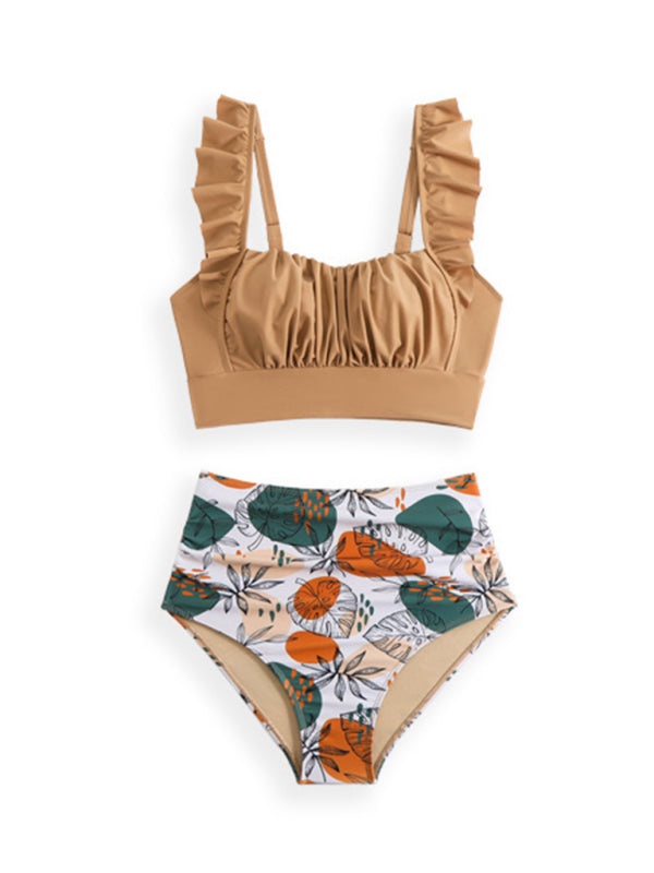 New style ruffled two piece bikini