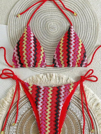 Sexy Knitted String Bikini