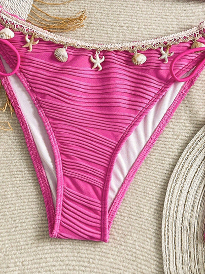 Sexy Starfish Shell Tassel Swimsuit Bikini