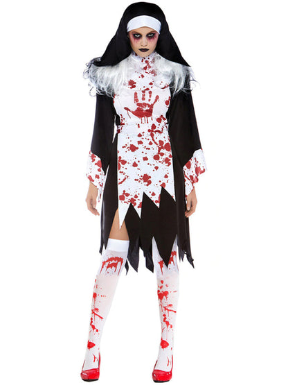 Vampir Zombie Nonne Cosplay Halloween Kostüm 