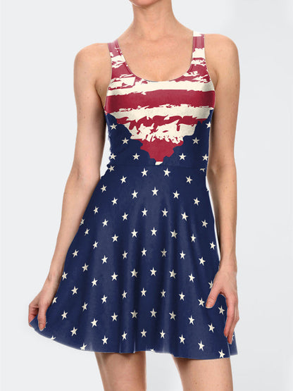 Robe à imprimé drapeau du Jour de l&