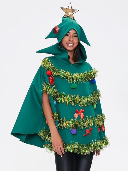 Weihnachtskleidung COS Damen Weihnachtsrock Weihnachtsbaum 
