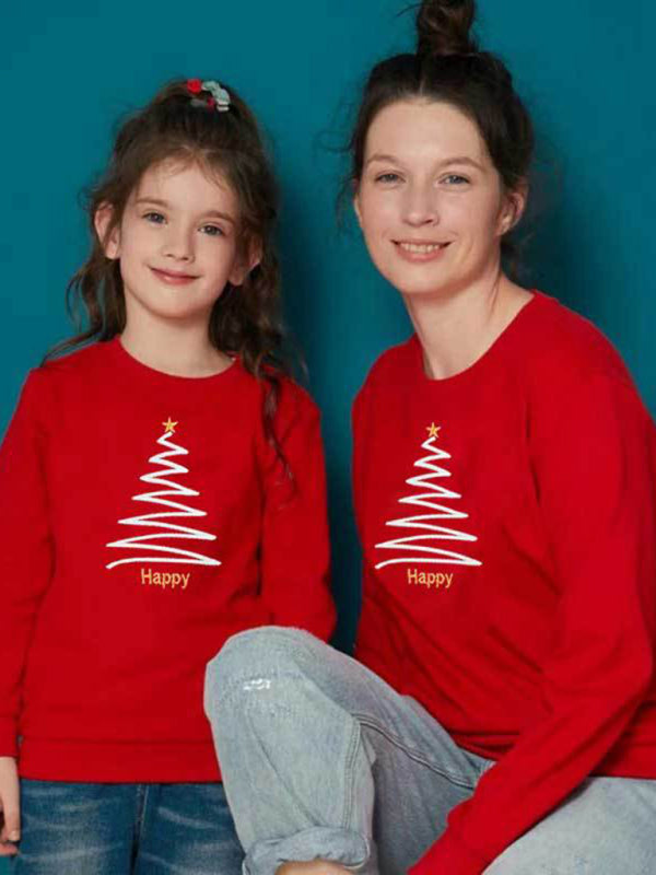 Vêtements de Noël pour femmes et sweat-shirts pour enfants 