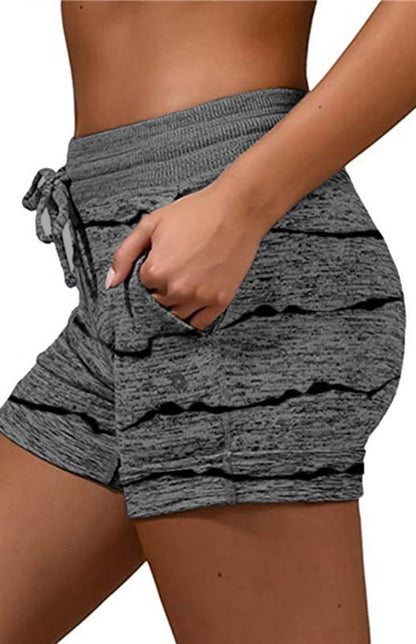 Ladies Casual Fashion Waist Stretch Shorts