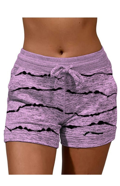 Ladies Casual Fashion Waist Stretch Shorts