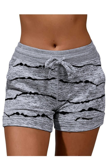 Ladies Casual Fashion Waist Stretch Shorts