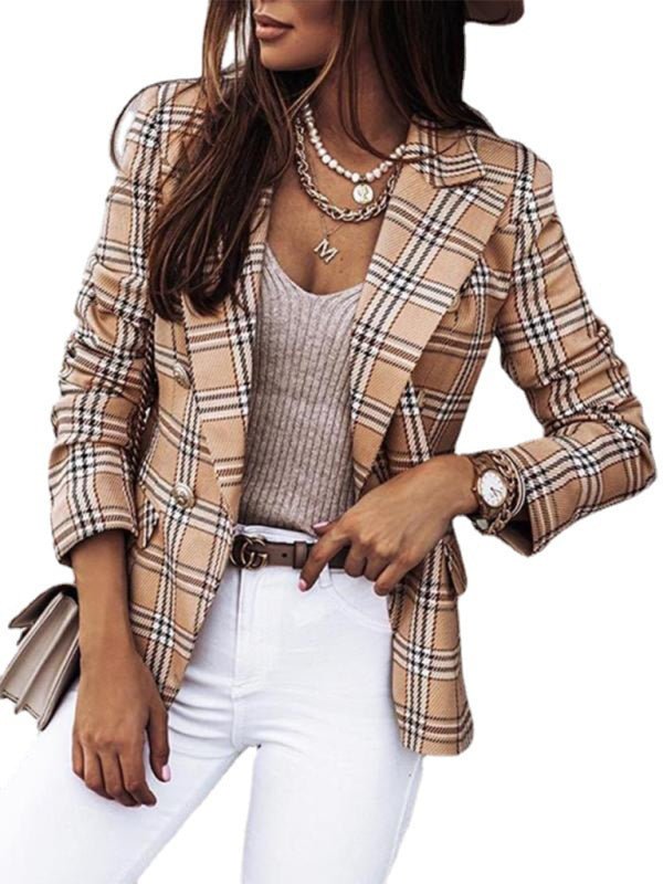 Long Sleeve Fashion Printed Suit Coat