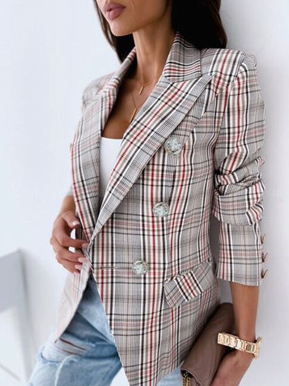 Long Sleeve Fashion Printed Suit Coat