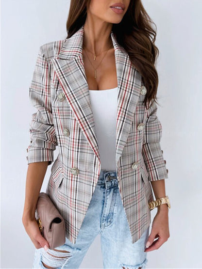 Long Sleeve Fashion Printed Suit Coat