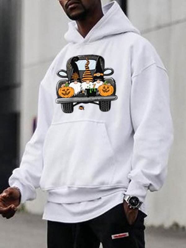 Sweat à capuche homme imprimé Halloween 