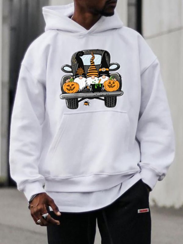 Sweat à capuche homme imprimé Halloween 