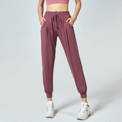 Nouveau pantalon à séchage rapide pantalon de course décontracté ample pantalon de fitness paquet de pieds 