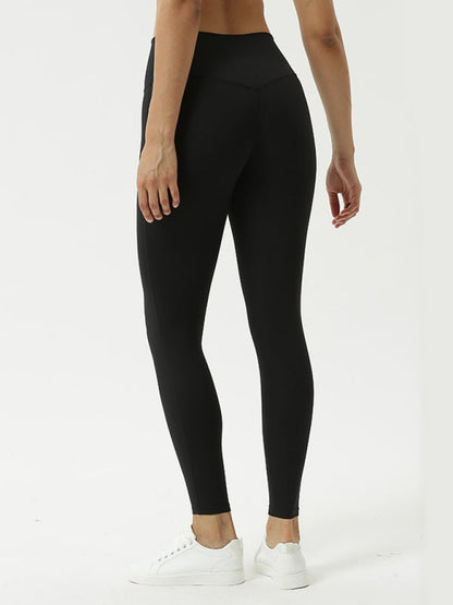 Neuvième pantalon de sport serré, taille haute, pantalon de Yoga avec poches 