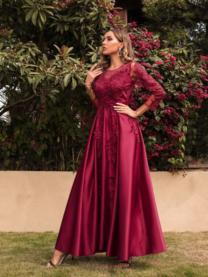 Robe longue Sexy en dentelle pour femmes, tenue de Banquet traînante, nouvelle collection 