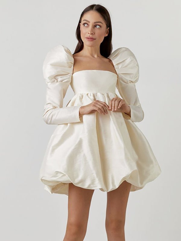 Robe babydoll Cottage Puff pour femmes 