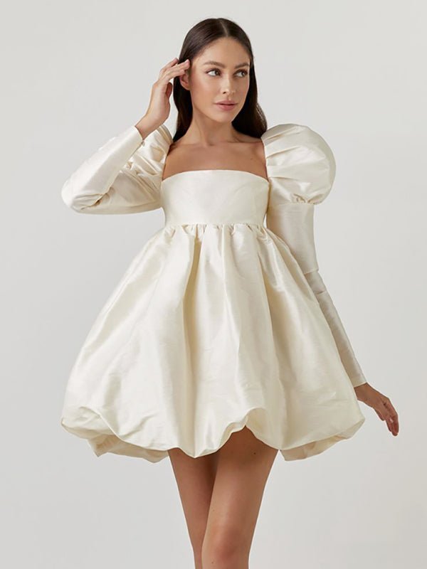 Cottage Puff Babydoll-Kleid für Damen 