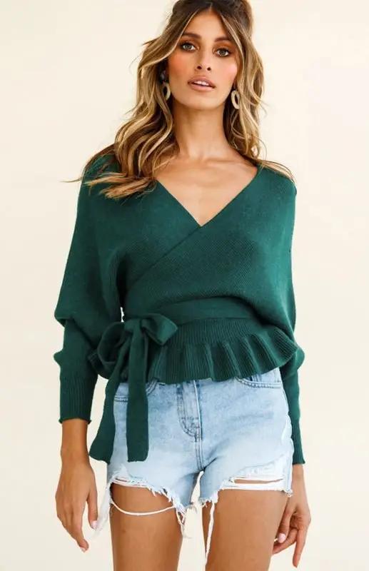 Pull en tricot décontracté à la mode pour femmes 