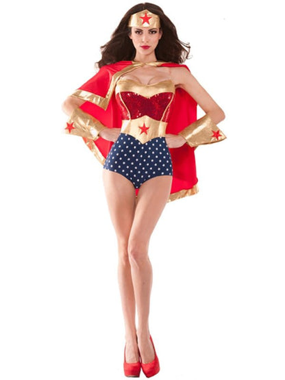 Halloween-Cape-Supergirl-Kostüm für Damen 