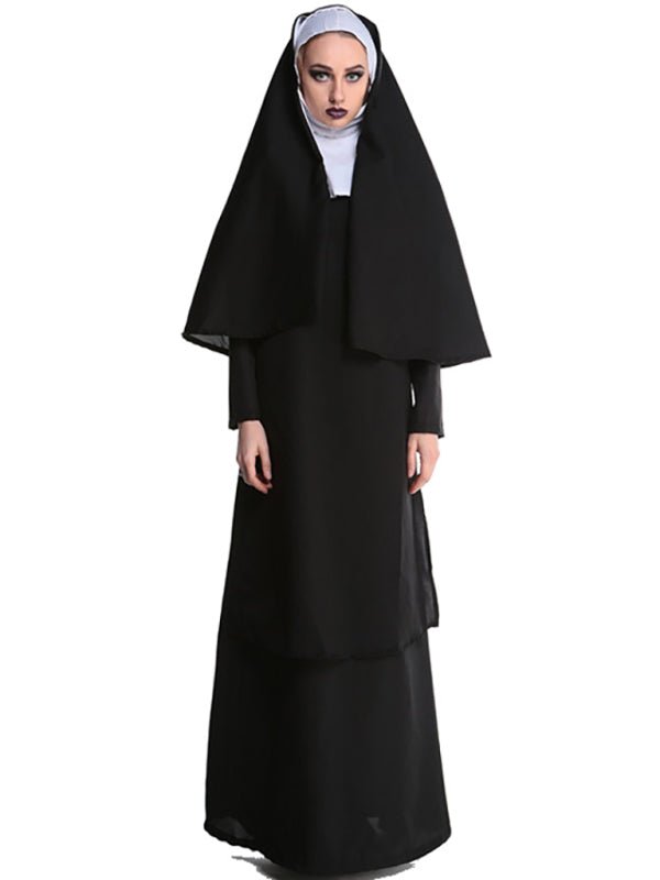 costume de nonne halloween femme femme adulte 