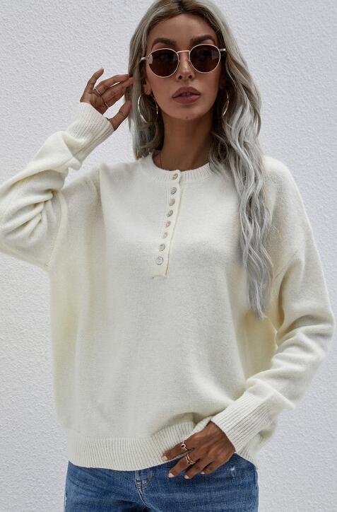 Einreihiger Pullover für Damen 