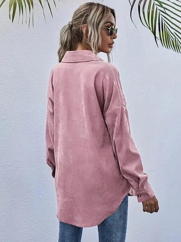 Women’s Solid Color Corduroy So Stoked Top