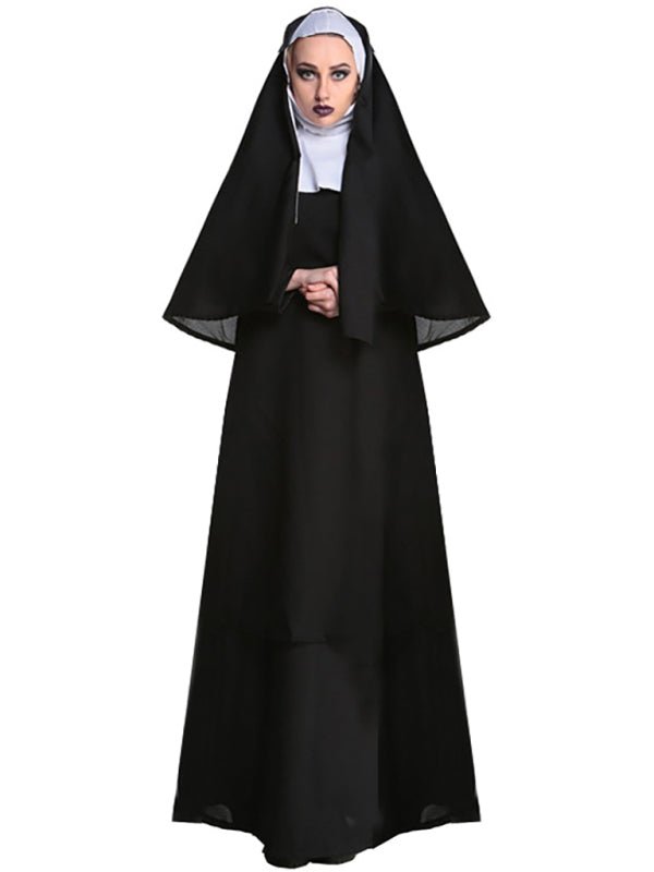 a nun in a nun costume
